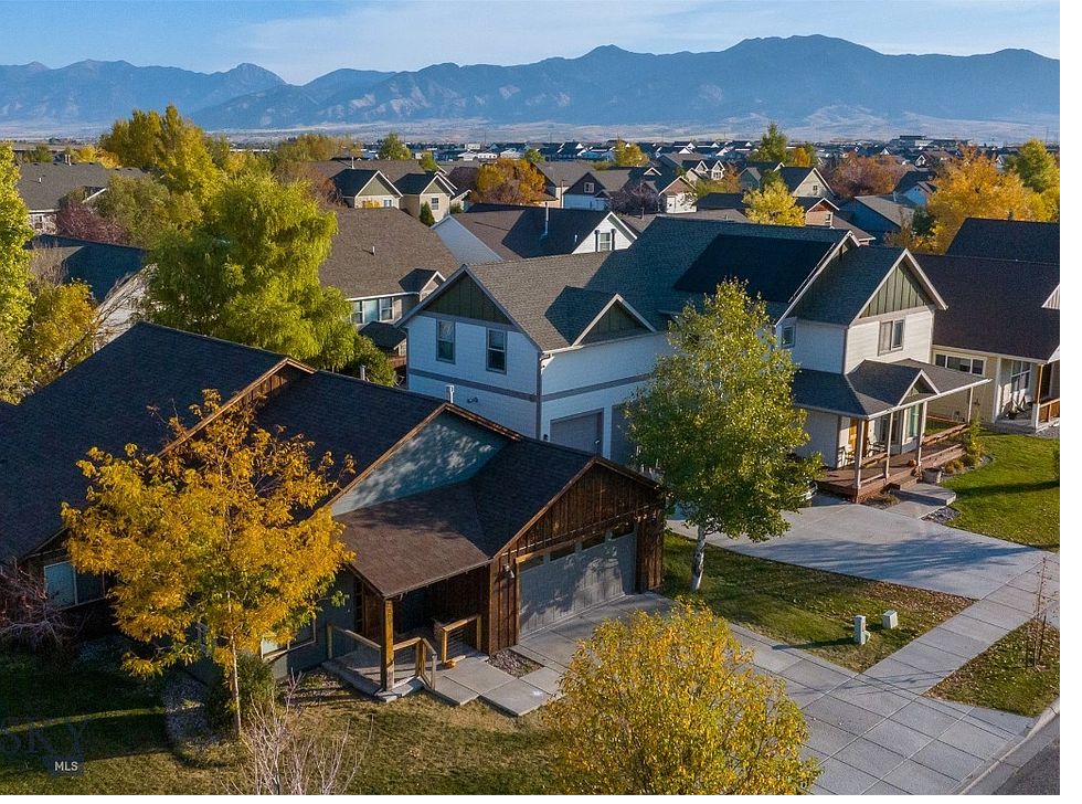Bozeman neighborhood aerial view